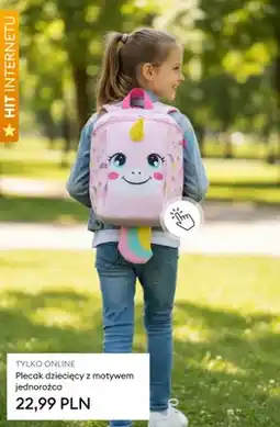 Sinsay Plecak dziecięcy z motywem jednorożca oferta