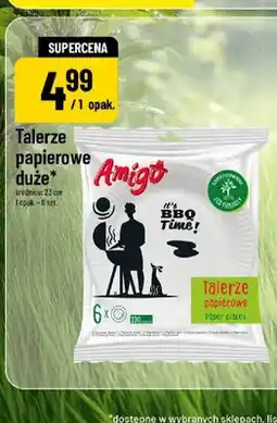 Polomarket Talerze papierowe duże Amigo 6-pak oferta