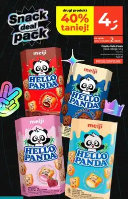 Dealz Ciastka Hello Panda z kremem czekoladowym Meiji oferta