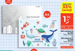 Dealz Blok rysunkowy A4 Top 2000 biały oferta