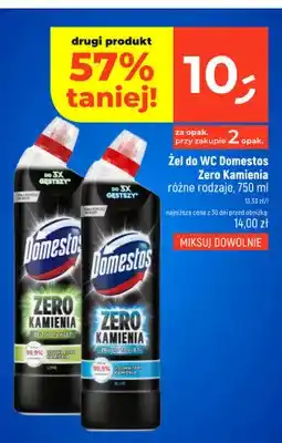 Dealz Żel do WC Domestos Zero Kamienia Lime oferta