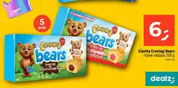 Dealz Ciastka Cravingz Bears z nadzieniem czekoladowym 5-pak oferta