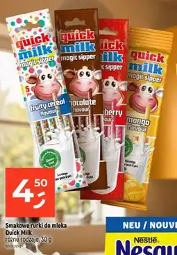 Dealz Smakowe rurki do mleka Quick Milk o smaku czekoladowym oferta