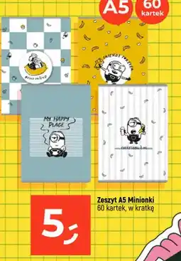 Dealz Zeszyt A5 Minionki oferta