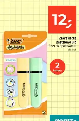 Dealz Zakreślacze pastelowe Bic Highlighter Pastel 2-pak oferta