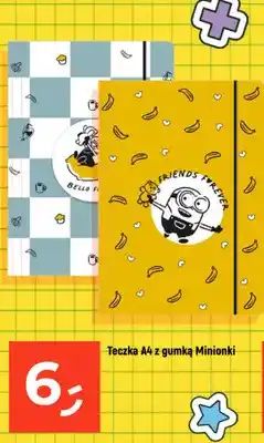 Dealz Teczka A4 z gumką Minionki oferta