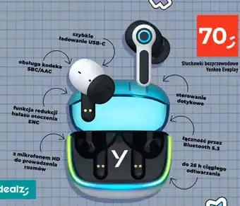 Dealz Słuchawki bezprzewodowe Yenkee Eveplay oferta