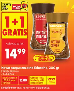 Biedronka Kawa rozpuszczalna Eduscho Family, Classic oferta