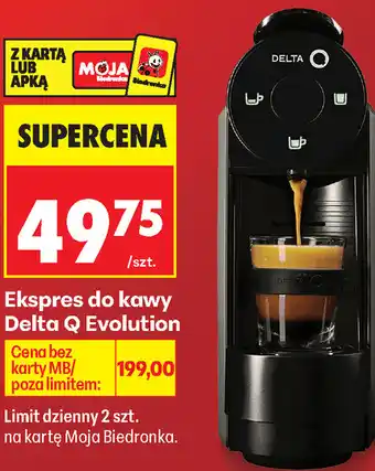 Biedronka Ekspres do kawy Delta Q Evolution oferta