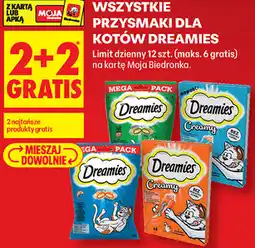 Biedronka Wszystkie przysmaki dla kotów Dreamies oferta