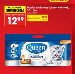 Biedronka Papier toaletowy Queen Komfort, 10 rolek oferta
