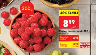 Biedronka Malina polska, opak oferta