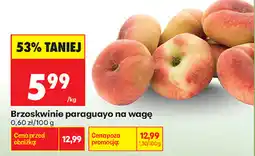 Biedronka Brzoskwinie paraguayo na wagę oferta