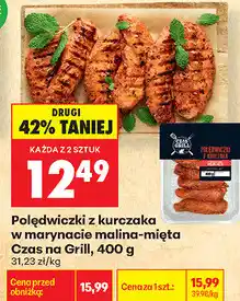 Biedronka Polędwiczki z kurczaka w marynacie malina-mięta Czas na Grill oferta