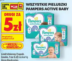 Biedronka Wszystkie pieluszki Pampers Active Baby oferta