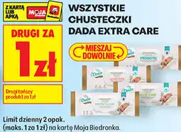Biedronka Wszystkie chusteczki Dada Extra Care oferta