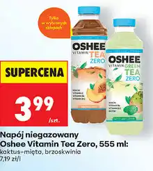 Biedronka Napój niegazowany Oshee Vitamin Tea Zero, 555 ml: kaktus-mięta, brzoskwinia oferta