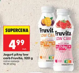 Biedronka Jogurt pitny low carb Fruvita oferta