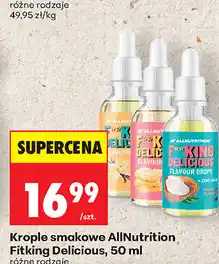 Biedronka Krople smakowe AllNutrition Fitking Delicious oferta
