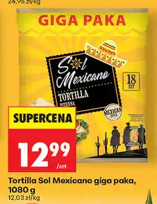 Biedronka Tortilla Sol Mexicano giga paka oferta