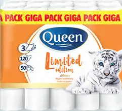 Biedronka Papier toaletowy Queen, 3-warstwowy, 50 rolek oferta