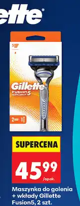 Biedronka Maszynka do golenia + wkłady Gillette Fusion5 oferta