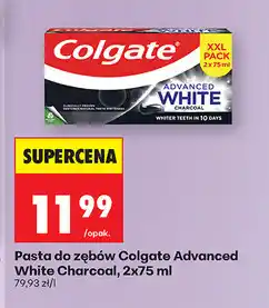 Biedronka Pasta do zębów Colgate Advanced White Charcoal oferta