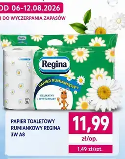 EMMA market Papier toaletowy rumiankowy Regina 3W A8 oferta
