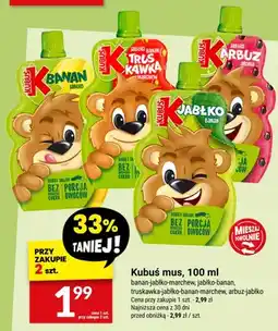 Twój Market Mus Kubuś banan-jabłko-marchew oferta