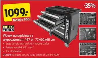 Wózek narzędziowy z wyposażeniem MEEC TOOLS