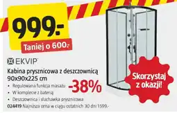 Jula Kabina prysznicowa z deszczownicą EKVIP oferta