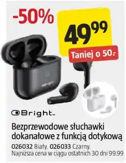 Jula Bright Bezprzewodowe słuchawki dokanałowe z funkcją dotykową oferta