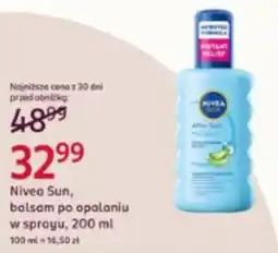 Rossmann Nivea Sun, balsam po opalaniu oferta