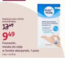 Rossmann Fusswohl, maska do stóp w formie skarpetek oferta
