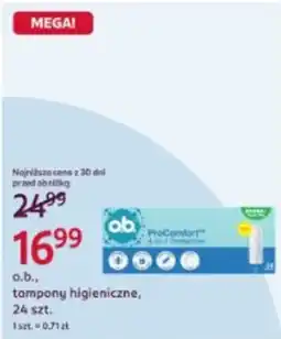 Rossmann o.b. tampony higieniczne oferta