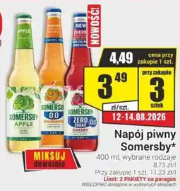 Delikatesy Sezam Napój piwny Somersby* oferta