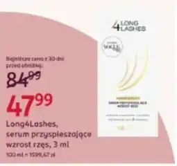 Rossmann Long4Lashes, serum przyspieszające wzrost rzęs oferta