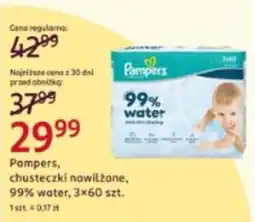 Rossmann Pampers, chusteczki nawilżane, 99% water oferta