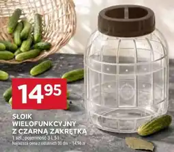 Stokrotka Market Słoik wielofunkcyjny z czarną zakrętką oferta