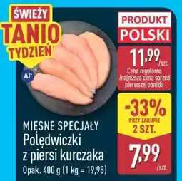 ALDI MIĘSNE SPECJAŁY POLĘDWICZKI Z PIERSI KURCZAKA oferta