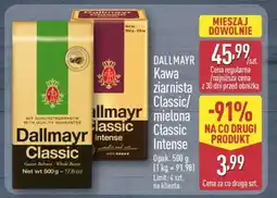 ALDI DALLMAYR Kawa ziarnista Classic/mielona Classic Intense oferta