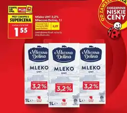 Biedronka Mleko UHT 3,2% Mleczna Dolina, 1 l oferta