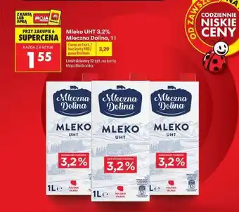Biedronka Mleko UHT 3,2% Mleczna Dolina, 1 l oferta