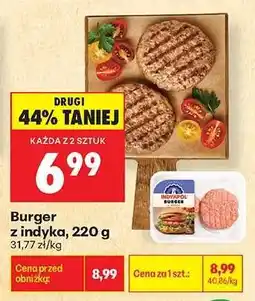 Biedronka Burger z indyka, 220 g oferta