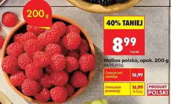 Biedronka Malina polska, opak. 200 g oferta