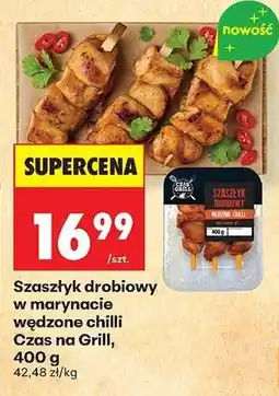 Biedronka Szaszłyk drobiowy w marynacie wędzone chilli Czas na Grill, 400 g oferta