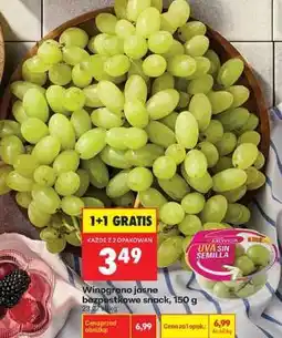Biedronka Winogrono jasne bezpestkowe snack, 150 g oferta