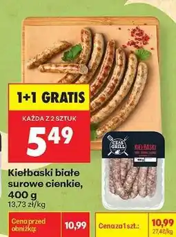 Biedronka Kiełbaski białe surowe cienkie, 400 g oferta