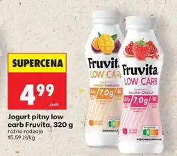 Biedronka Jogurt pitny low carb Fruvita, 320 g oferta