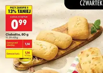 Biedronka Ciabatta 80 g oferta